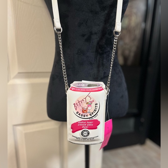 🍹🍸NWT-Betsey Johnson Spritz GIRLS JUST WANT TO HAVE RUM Crossbody Bag🍹🍸 - Picture 6 of 8